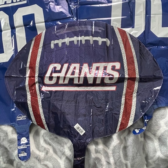 New York Giants, GIANT helium balloon bundle, new - Picture 2 of 7